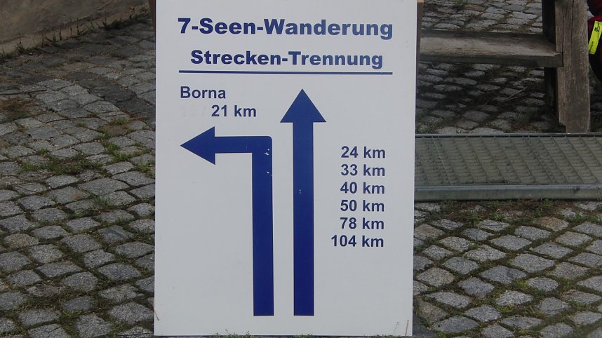 104 Kilometer gewandert