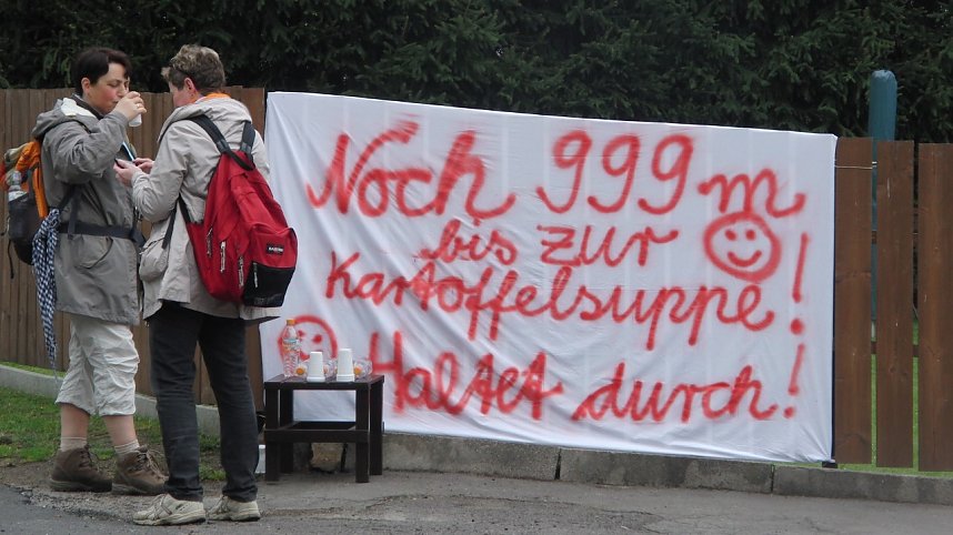 104 Kilometer gewandert