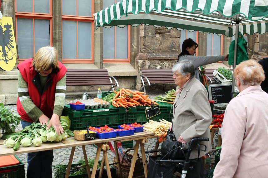 Zwischen Blumen und Fisch