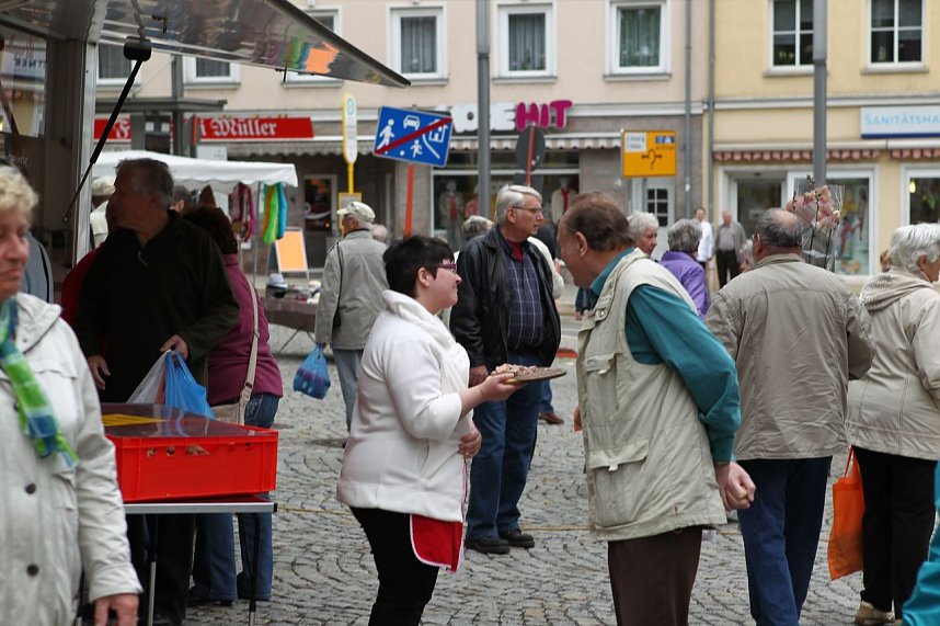 Zwischen Blumen und Fisch
