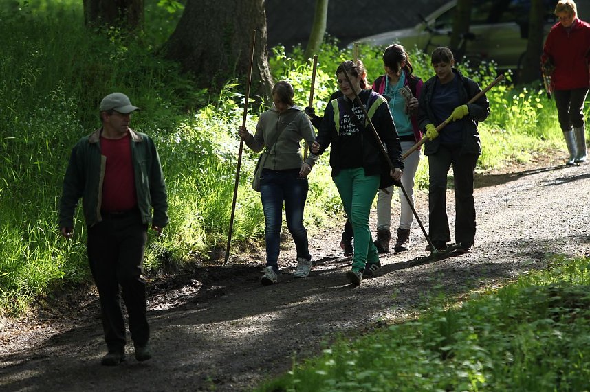 Arbeitseinsatz im Park Hohenrode