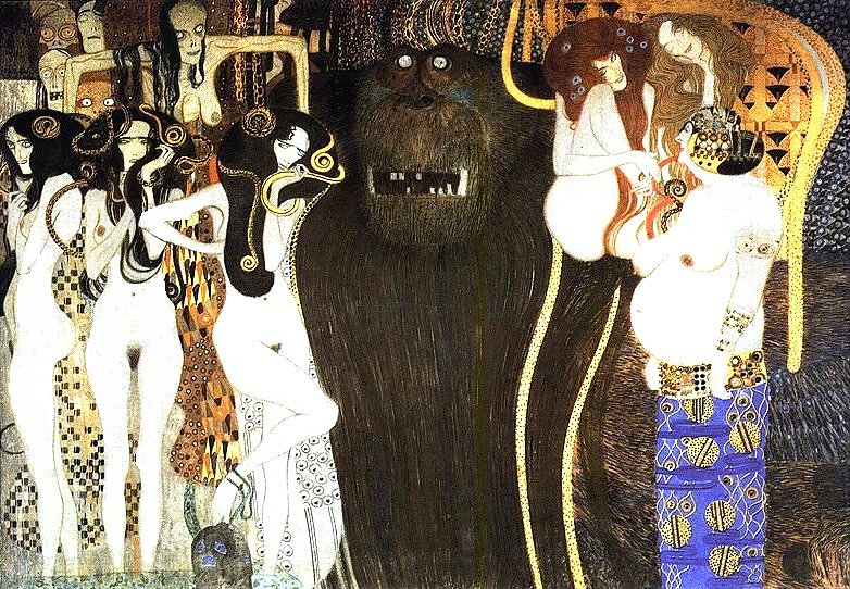 Erotik in der Kunst: Gustav Klimt Beethoven-Fries, 1902