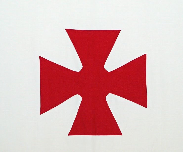 Das Templerkreuz, eines der zentralen Symbole der Freimaurer ist auch in der Nordh&auml;user Loge pr&auml;sent