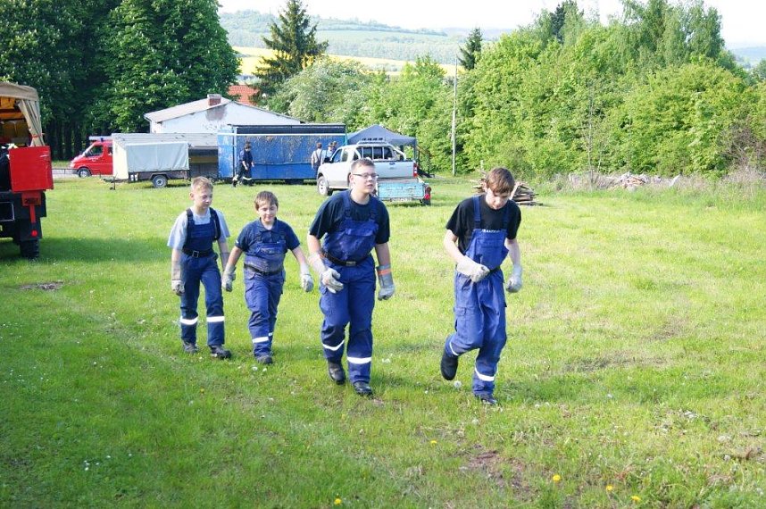 Pfingstfeuer in Obergebra