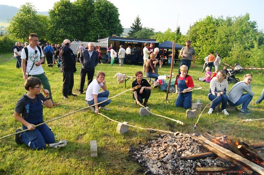 Pfingstfeuer in Obergebra