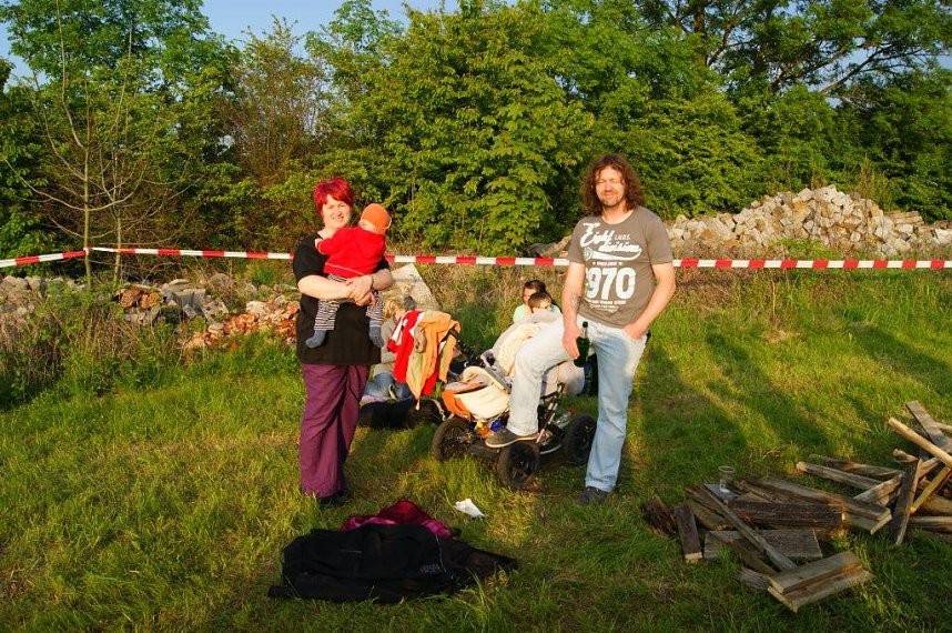 Pfingstfeuer in Obergebra