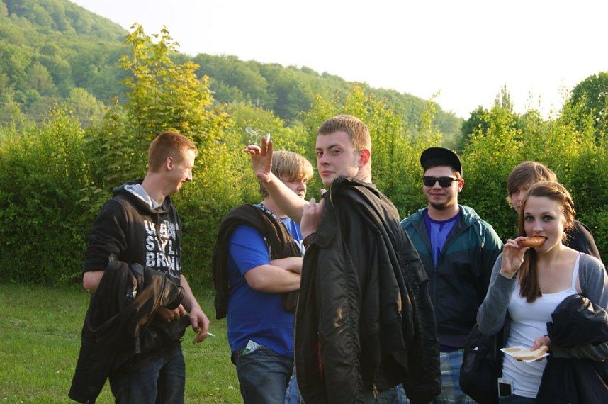 Pfingstfeuer in Obergebra