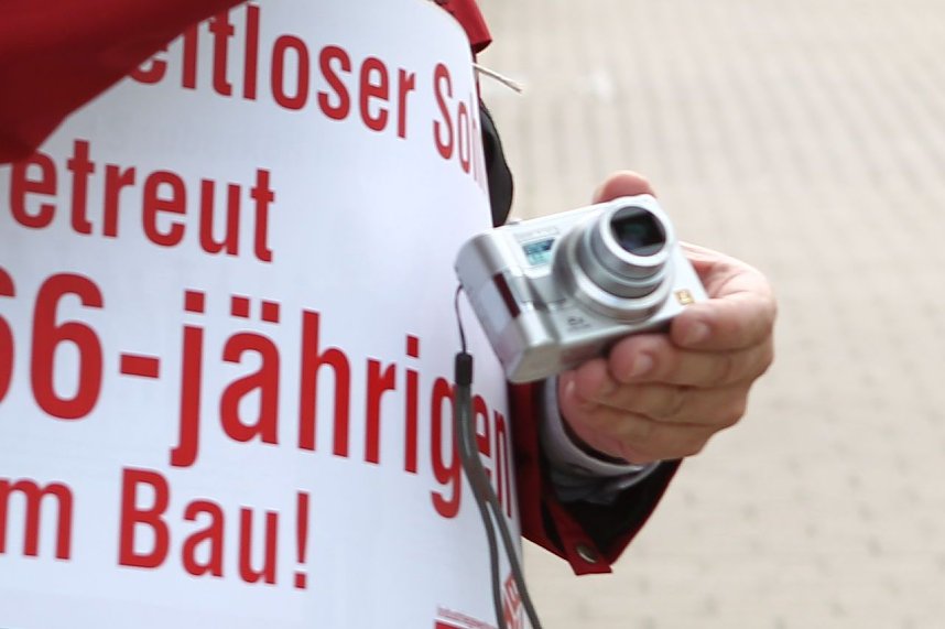 Rentenzug durch Nordhausen