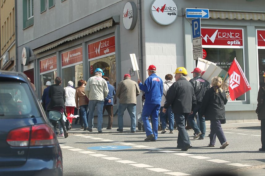 Rentenzug durch Nordhausen