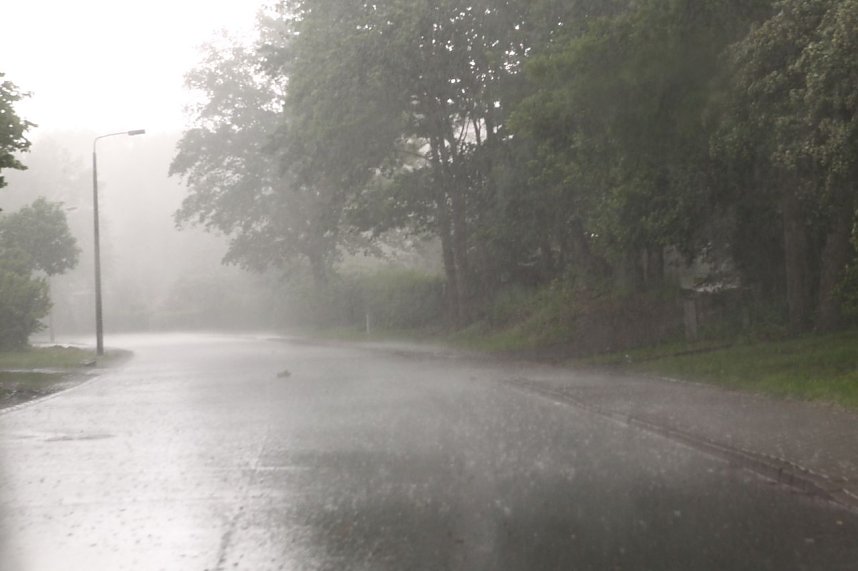 Gewitterguss in Nordhausen