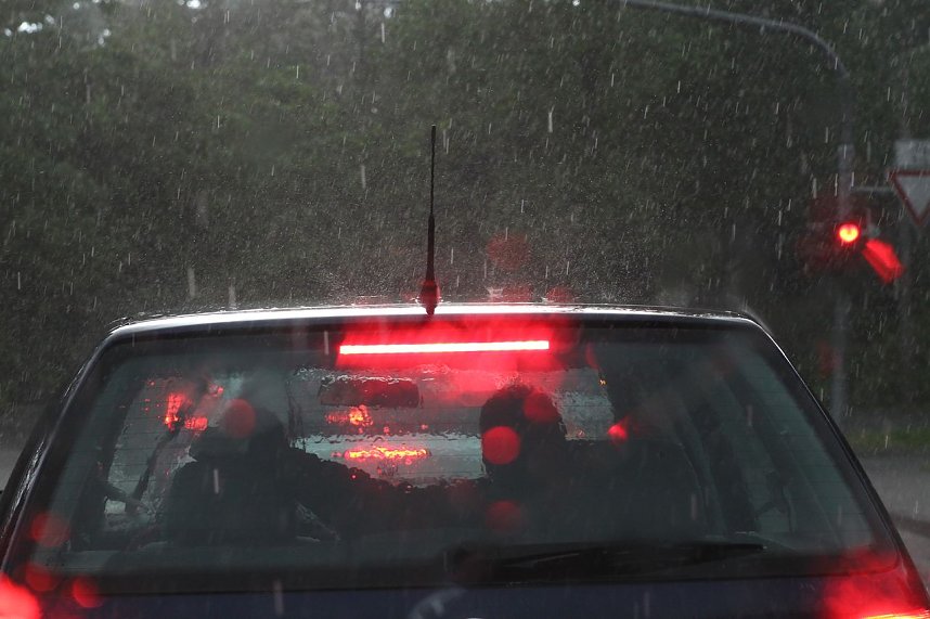 Gewitterguss in Nordhausen