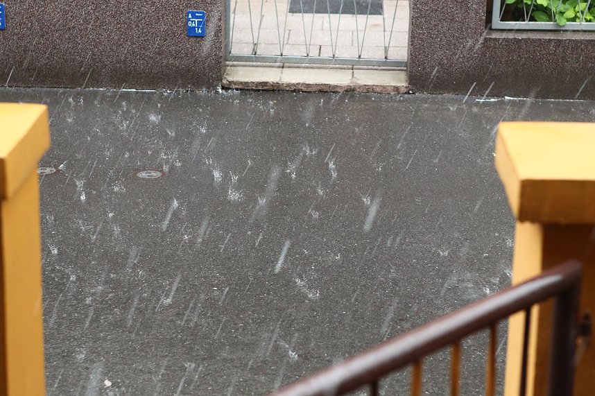 Gewitterguss in Nordhausen