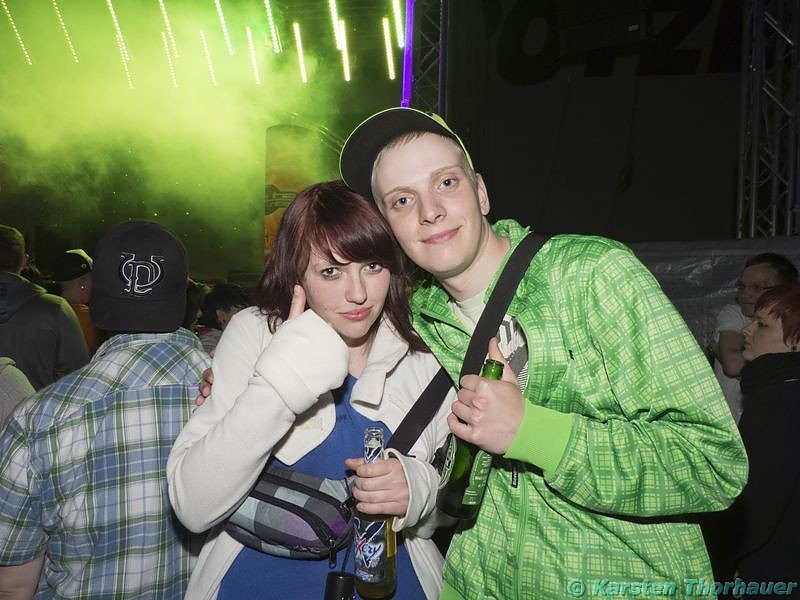 Party an der Schachtstra&szlig;e