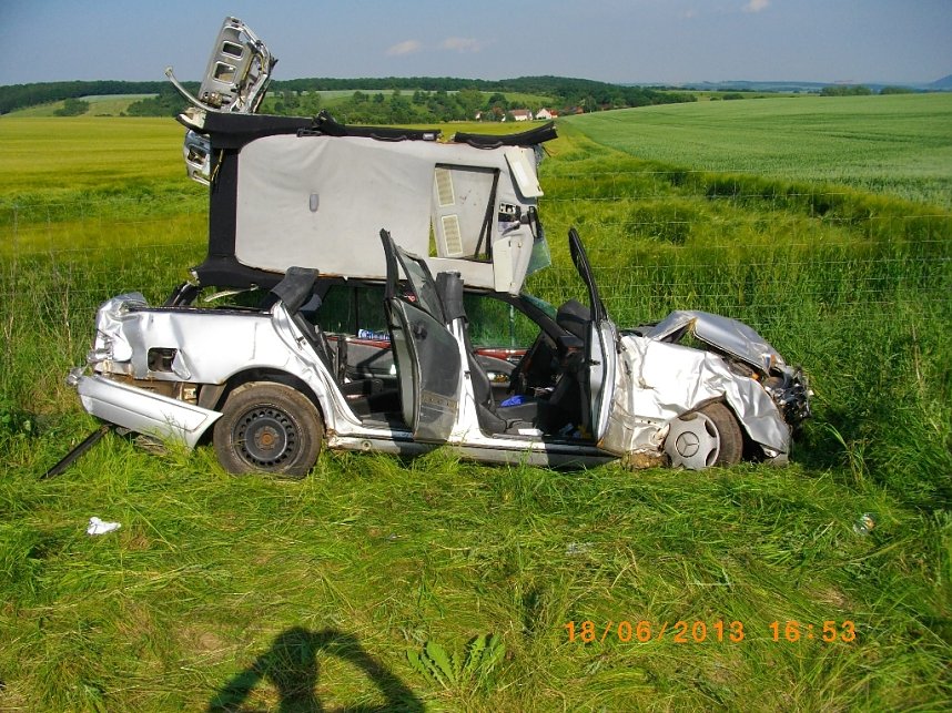 Unfall auf der Autobahn A 38