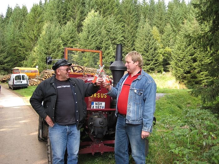 Ausfahrt mit Traktor