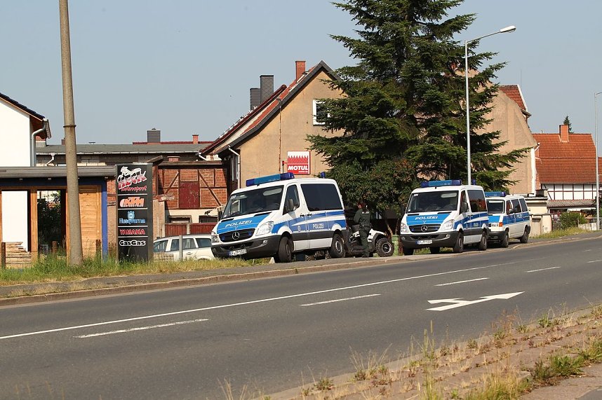 An mehreren Stellen wurden Objekte in Nordhausen durchsucht