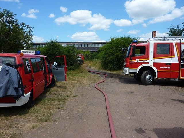 Brand an der Darre