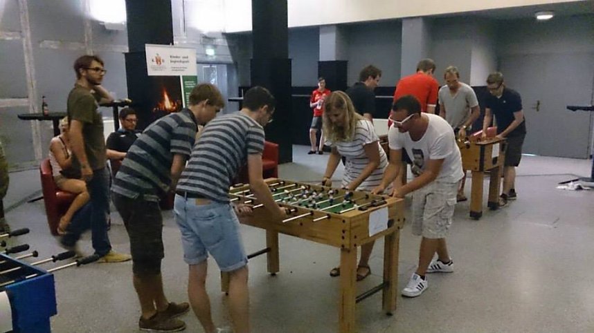 Kicker-Turnier im Klubhaus