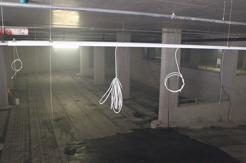 Blick in die Tiefgarage