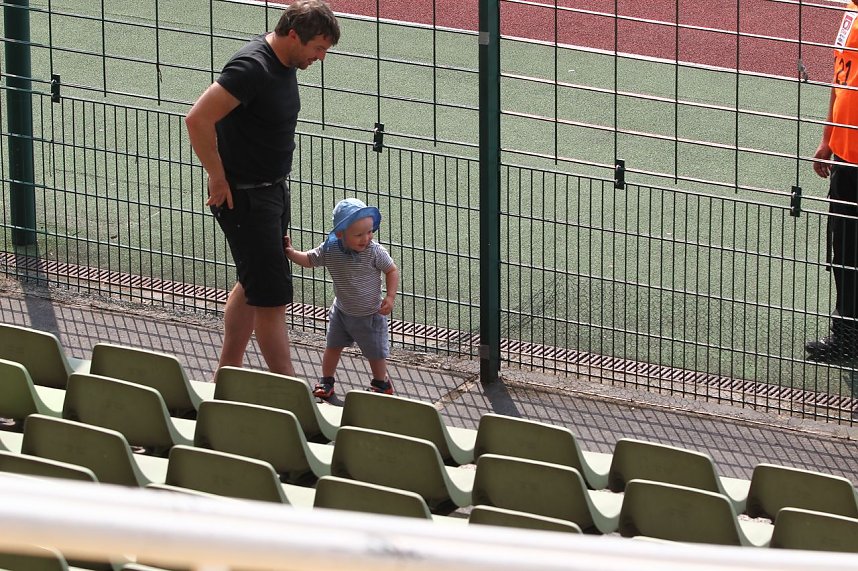 Ex-Wackerander Marko Gro&szlig;e mit Nachwuchs im Sportpark