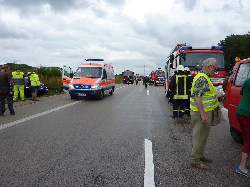 Unfall auf der A 38