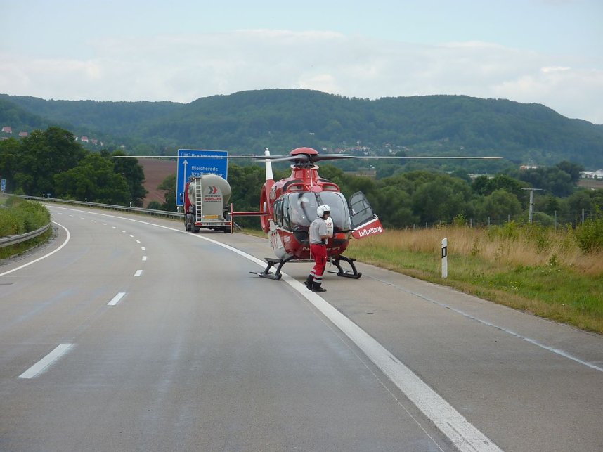 Unfall auf der A 38