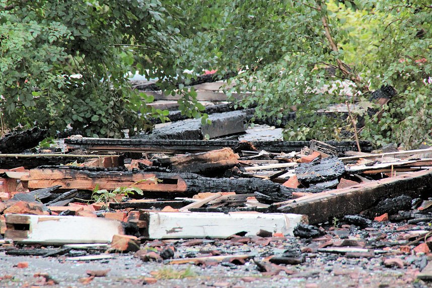 Albrechtshaus abgebrannt