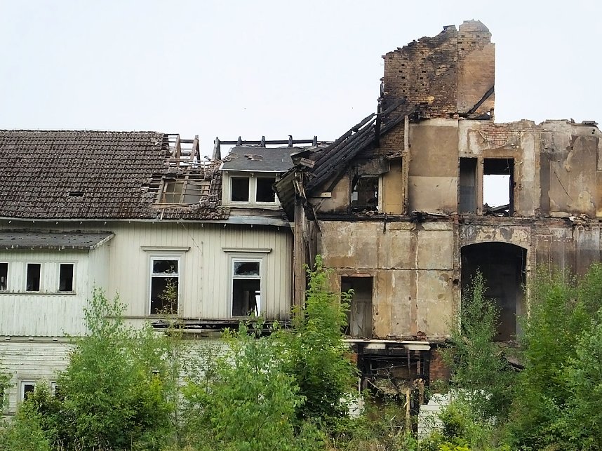 Albrechtshaus abgebrannt