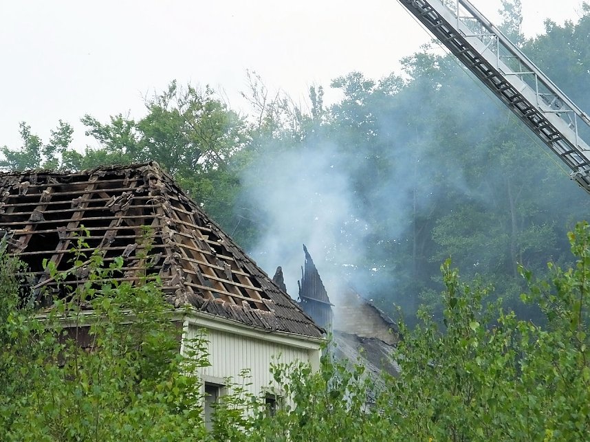 Albrechtshaus abgebrannt