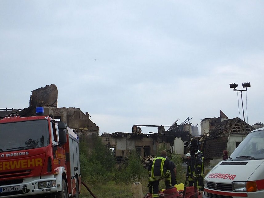 Albrechtshaus abgebrannt