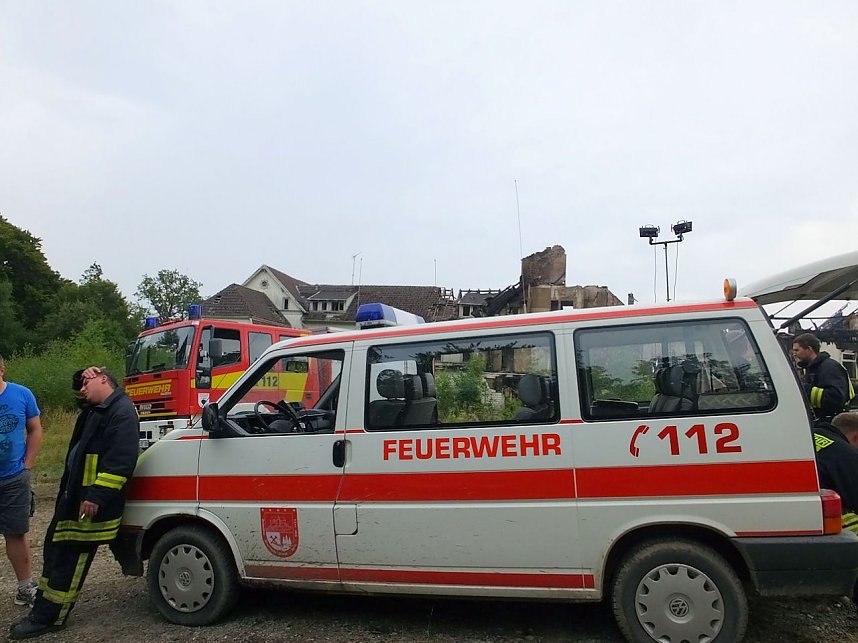 Albrechtshaus abgebrannt