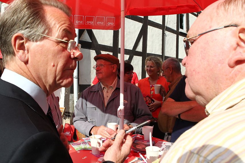 Franz M&uuml;ntefering in Bleicherode