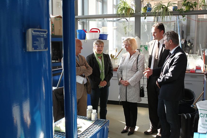 Johanna Wanka an der FH Nordhausen