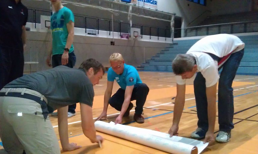 Vorbereitungen f&uuml;r L&auml;nderspiel am Montag