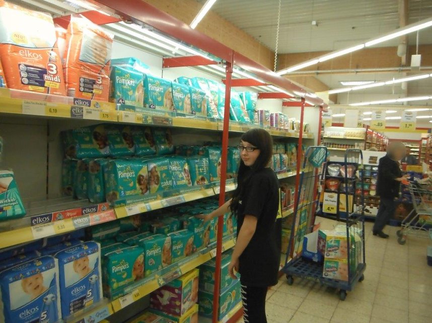 Maria Buntrock im Herkules-Markt Harztor OT Niedersachswerfen