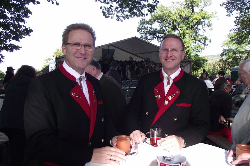 Jagdhornbl&auml;ser auf der Burg