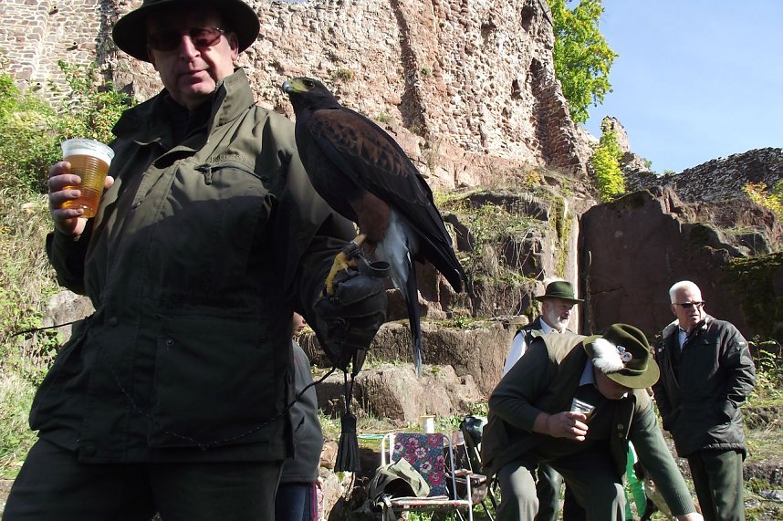 Jagdhornbl&auml;ser auf der Burg