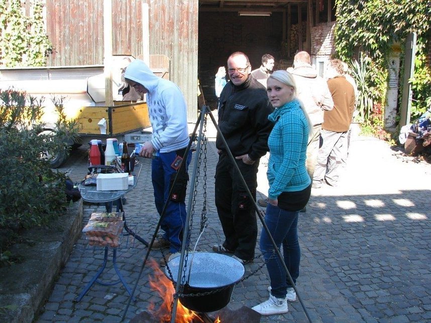 Kirmesvorbereitungen in Obergebra