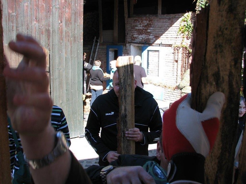 Kirmesvorbereitungen in Obergebra