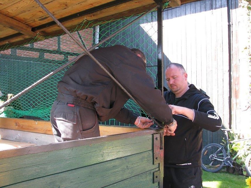 Kirmesvorbereitungen in Obergebra