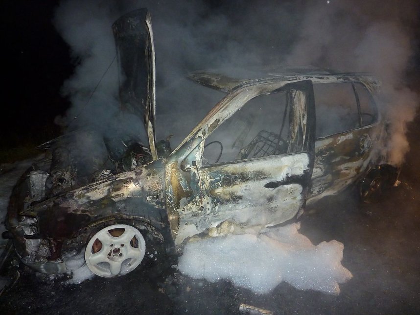 Auto ausgebrannt
