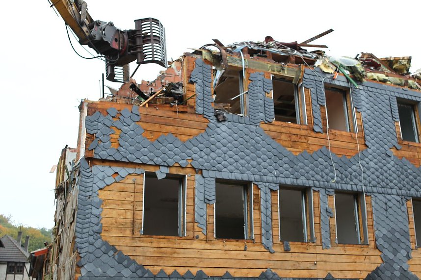 Abriss am Altentor in Nordhausen