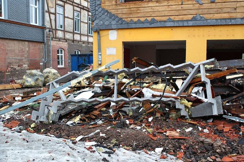 Abriss am Altentor in Nordhausen