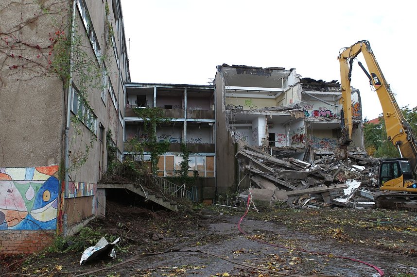 Eine Schule verschwindet