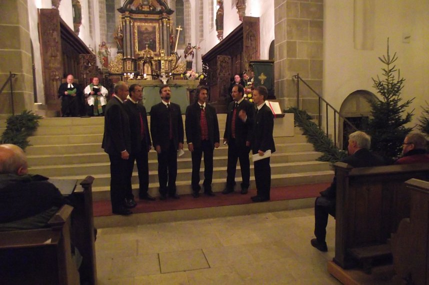 Der J&auml;gers&auml;ngerchor Arriach war aus dem &ouml;sterreichischen K&auml;rnten angereist.