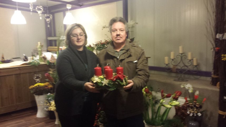 Kr&auml;nze &uuml;bergeben