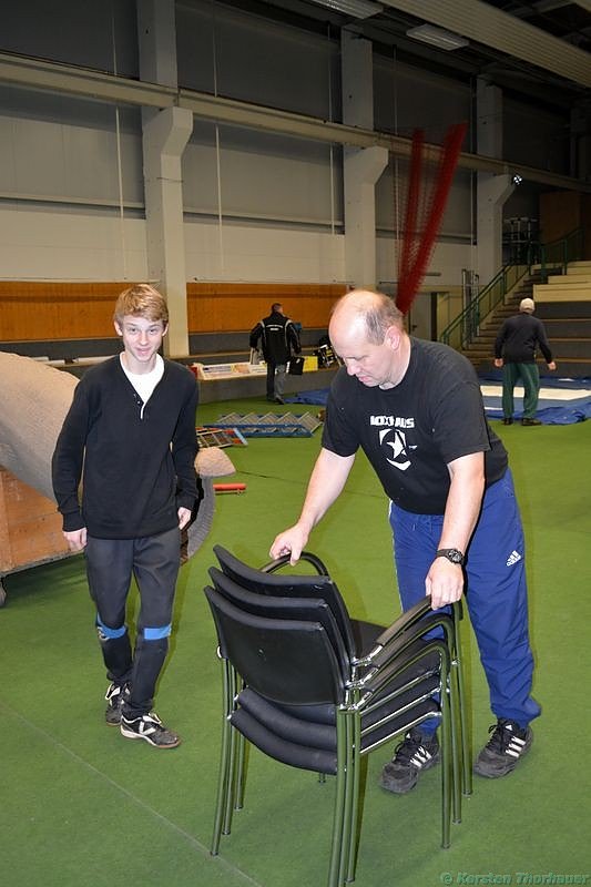 Vorbereitungen auf die Boxnacht