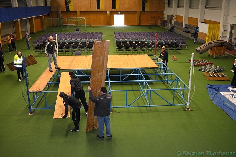 Vorbereitungen auf die Boxnacht