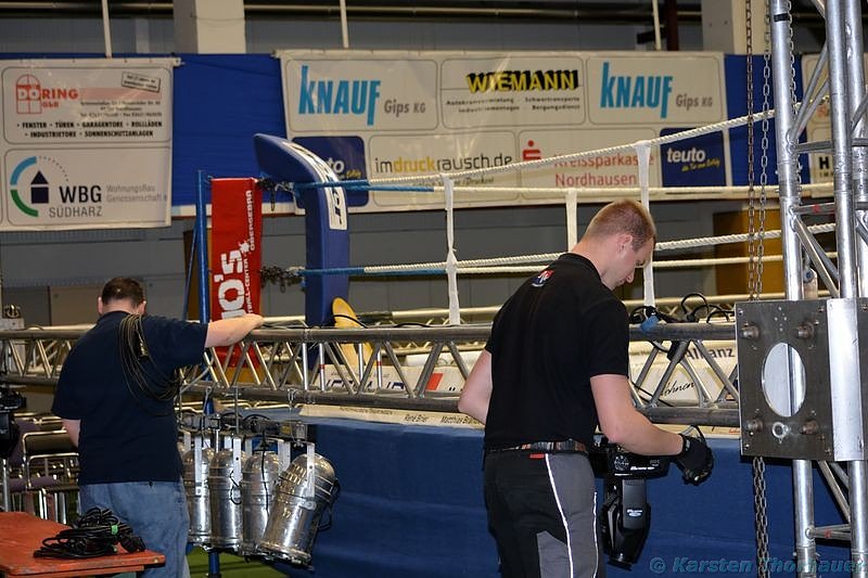 Vorbereitungen auf die Boxnacht