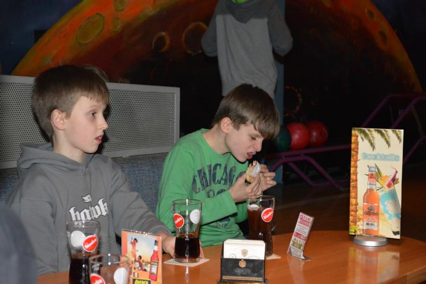 Weihnachtsfeier auf der Bowlingbahn